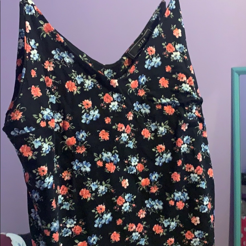Flower print tank top